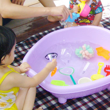 ドキドキの「水遊び」